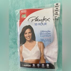 Playtex NWT 18 Hour Ultimate Shoulder Bra Women’s Size 38C